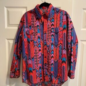 Vibrant Multicolor Button-Up Shirt